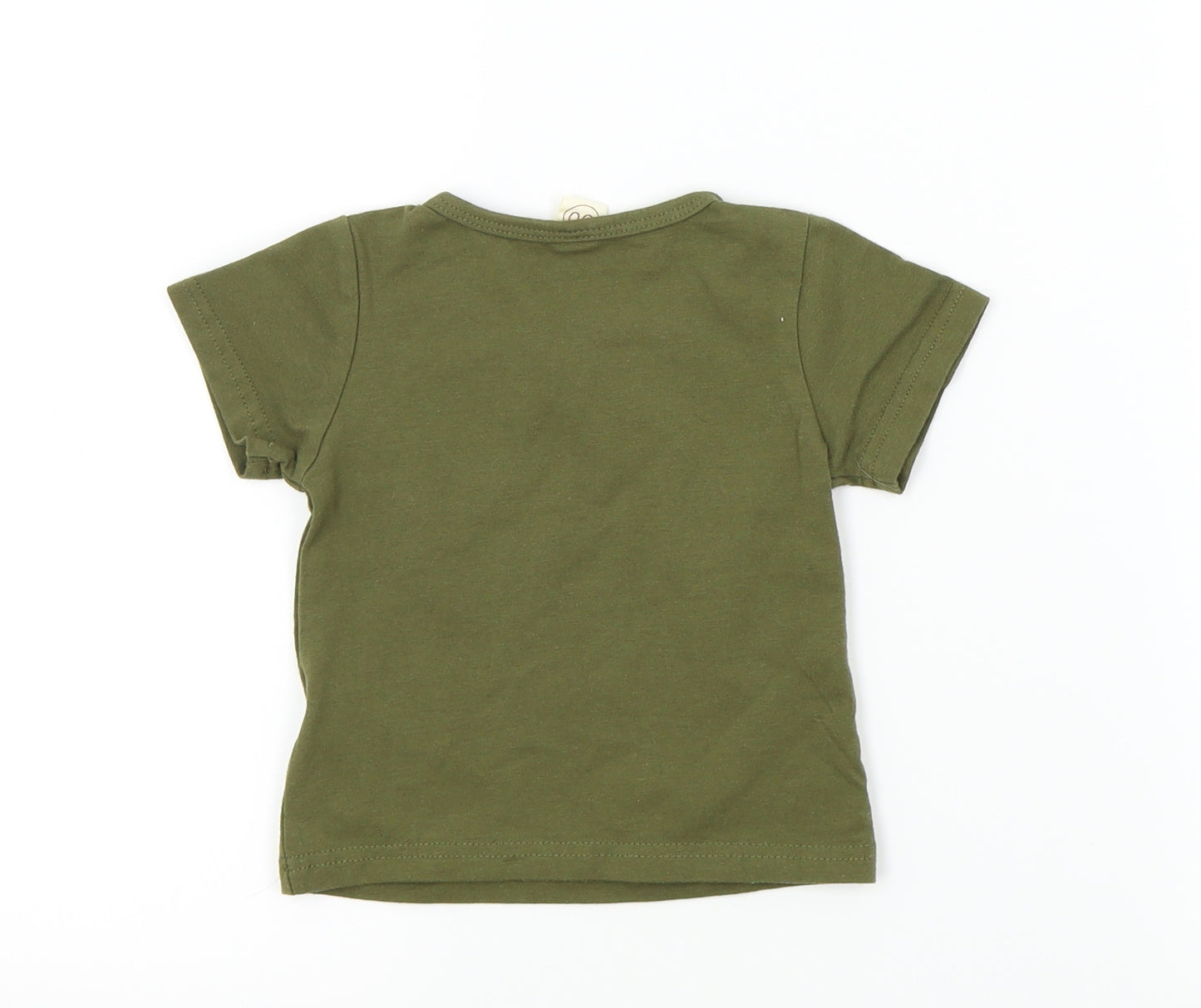 90 Degree Baby Green Colourblock  Basic Polo Size 0-3 Months