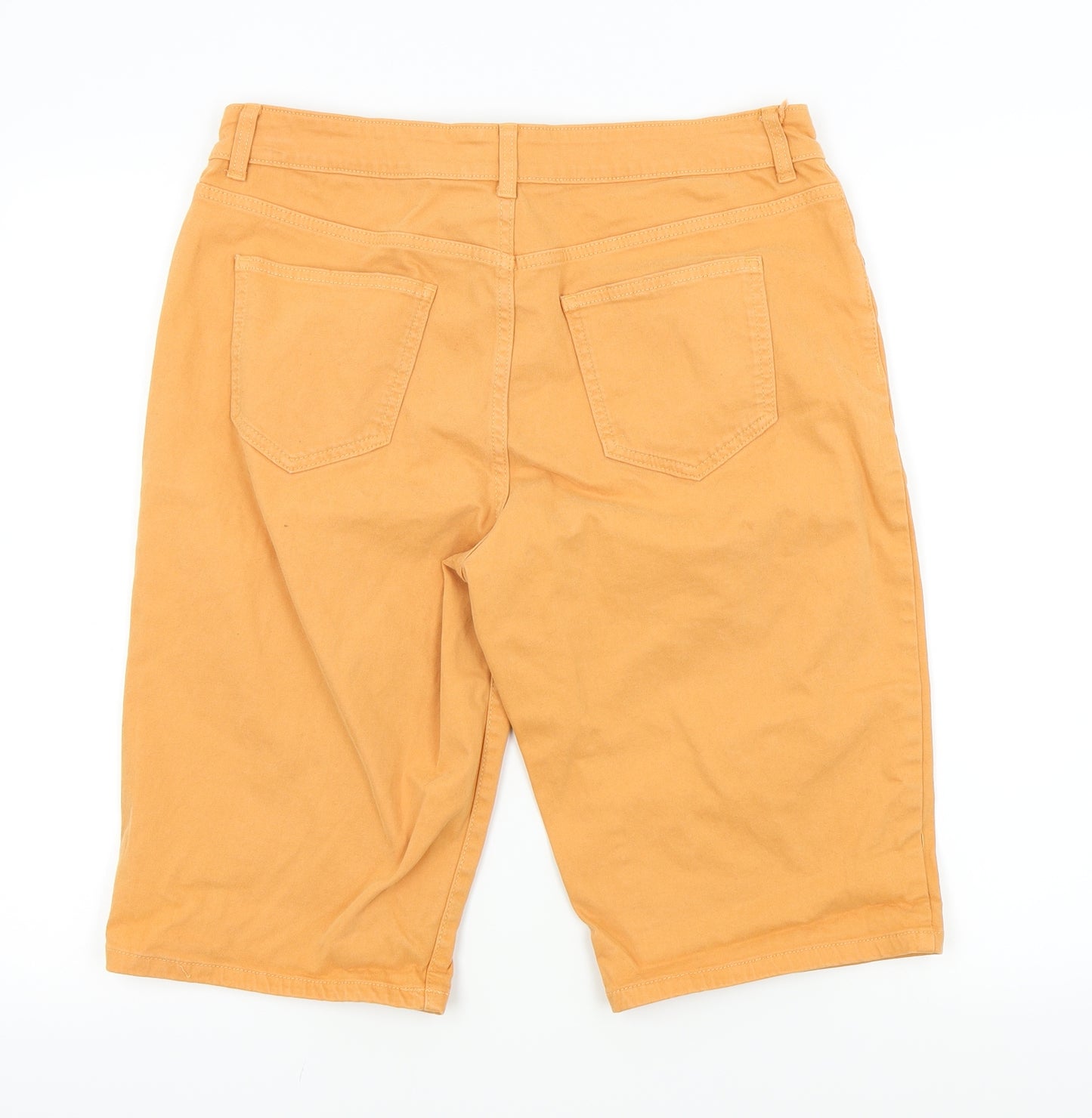 TU Womens Orange Colourblock  Bermuda Shorts Size 14