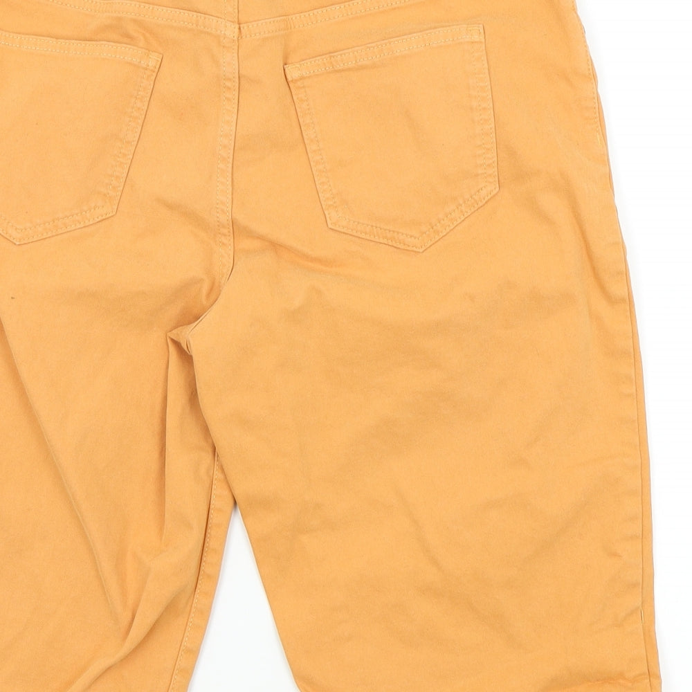 TU Womens Orange Colourblock  Bermuda Shorts Size 14