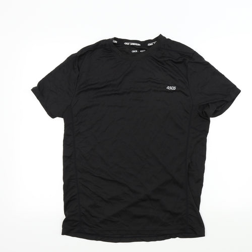 ASOS Mens Black Colourblock   T-Shirt Size L