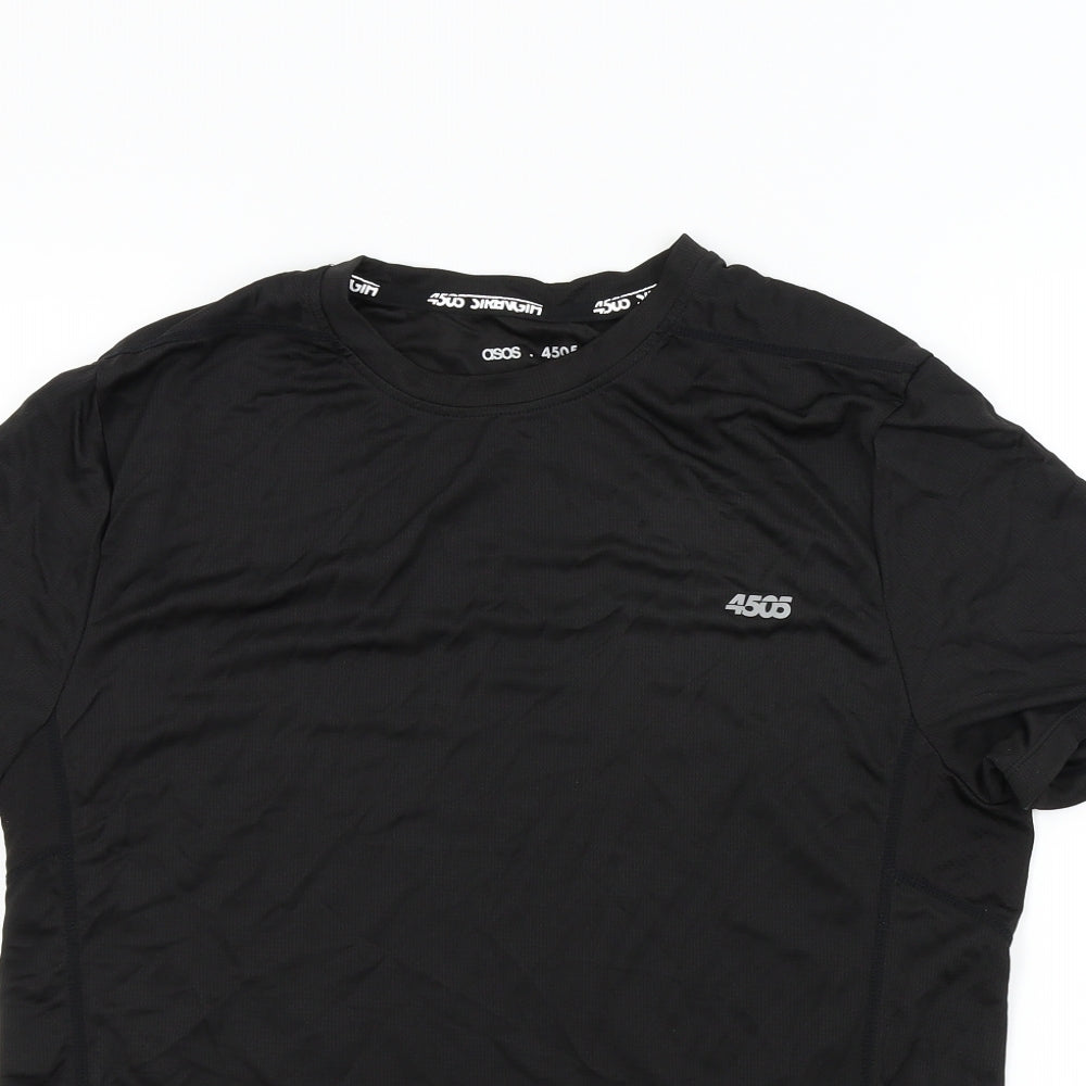 ASOS Mens Black Colourblock   T-Shirt Size L