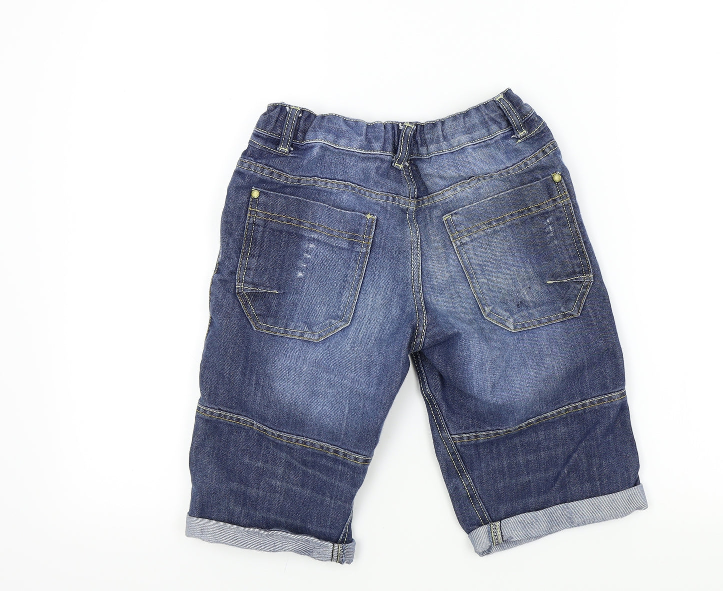 F&F Boys Blue Colourblock  Bermuda Shorts Size 9 Years