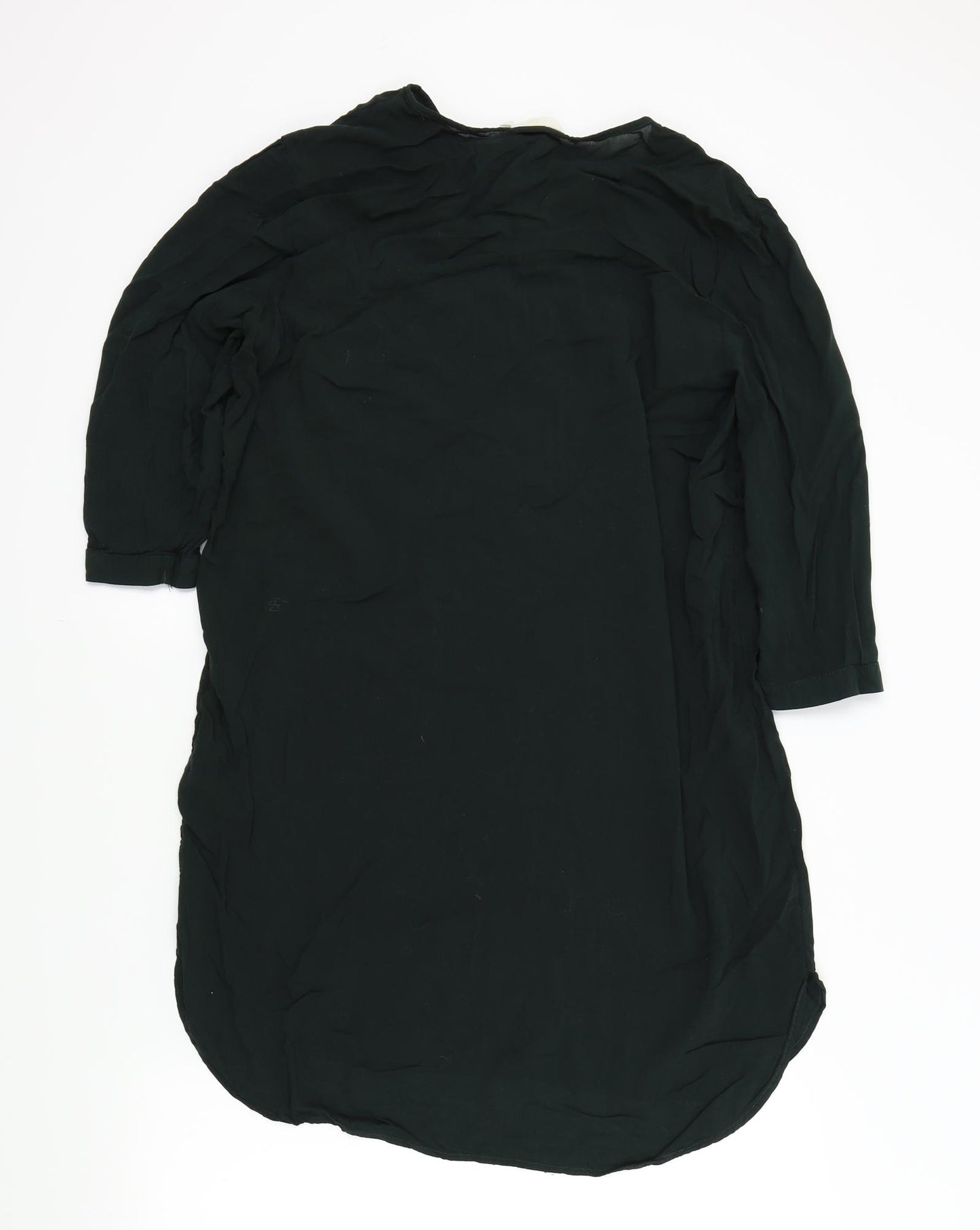 H&M Womens Green Colourblock  Basic Blouse Size 12