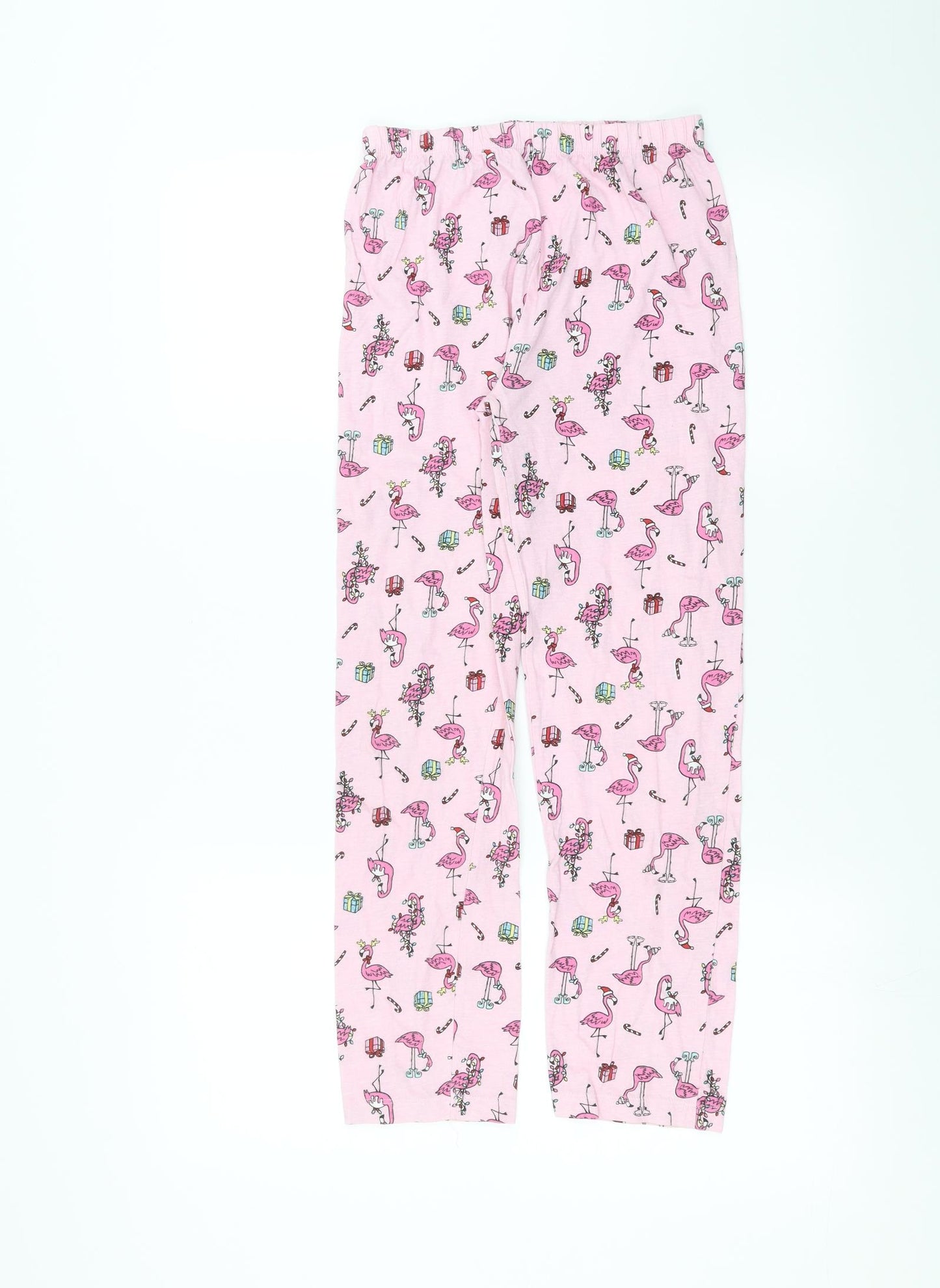 Primark Girls Pink Solid   Pyjama Pants Size 9-10 Years  - Flamingo