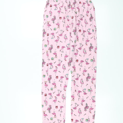 Primark Girls Pink Solid   Pyjama Pants Size 9-10 Years  - Flamingo