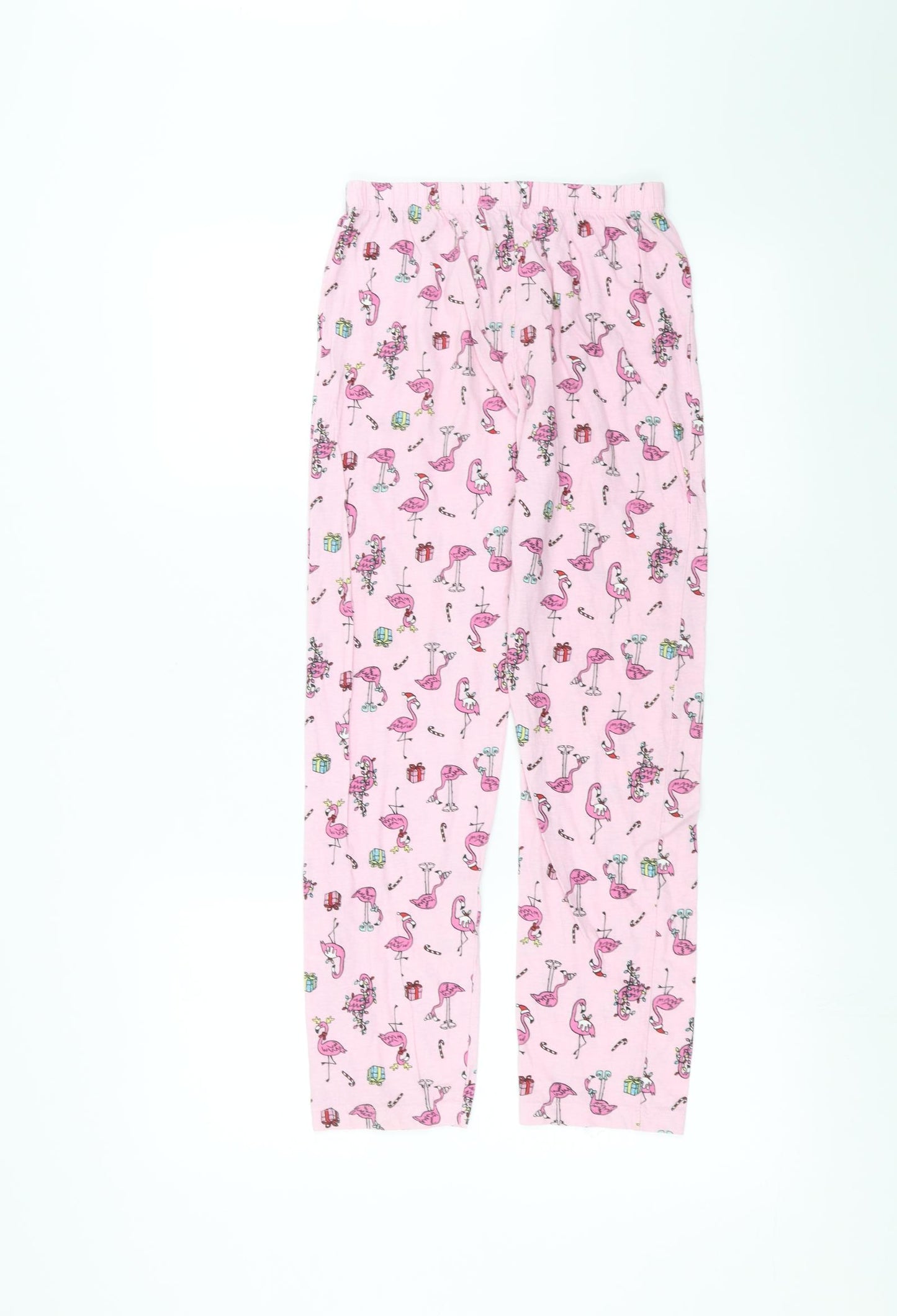 Primark Girls Pink Solid   Pyjama Pants Size 9-10 Years  - Flamingo