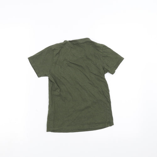 Pep & Co Boys Green   Basic T-Shirt Size 7-8 Years  - fearless legend
