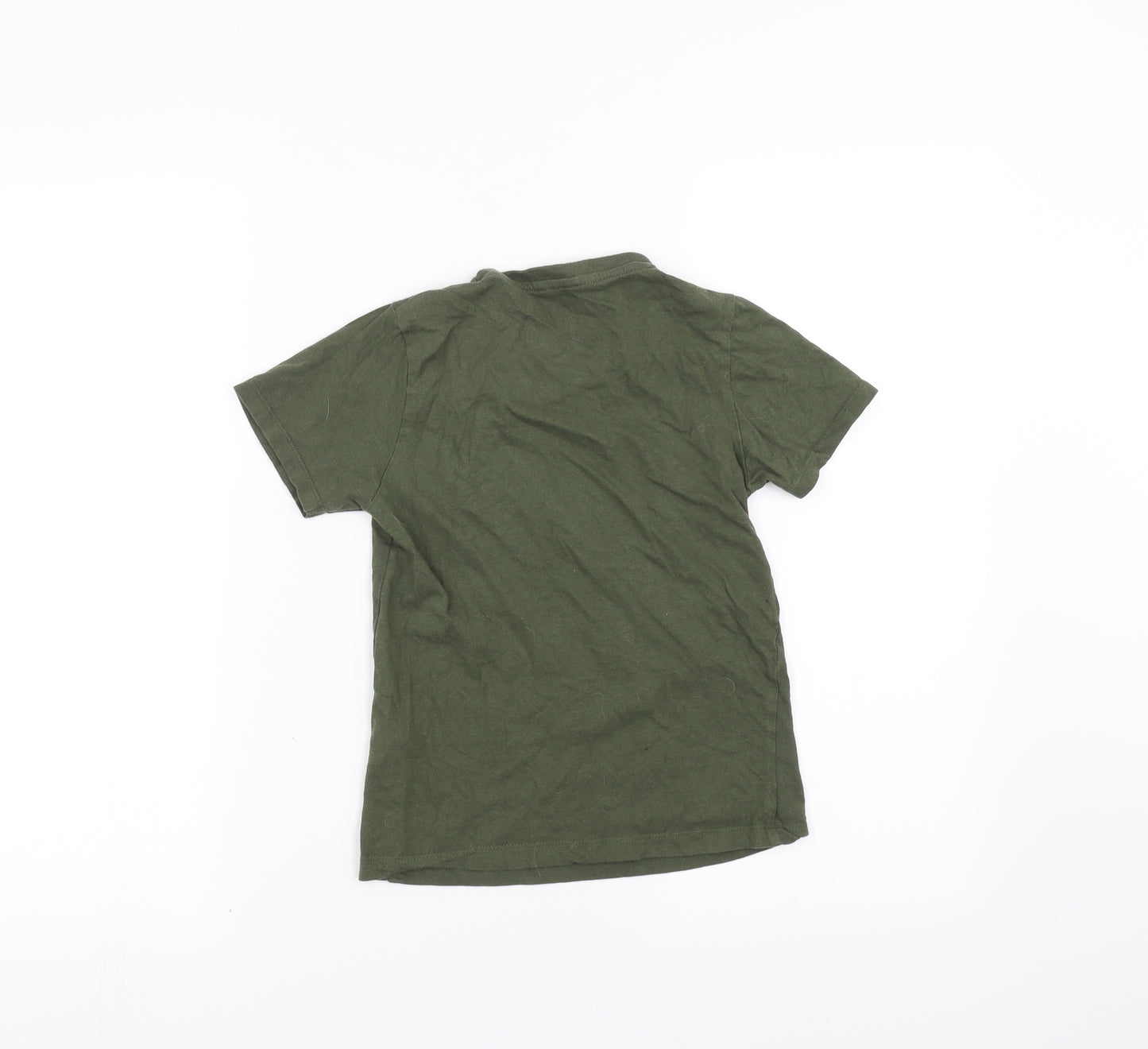 Pep & Co Boys Green   Basic T-Shirt Size 7-8 Years  - fearless legend