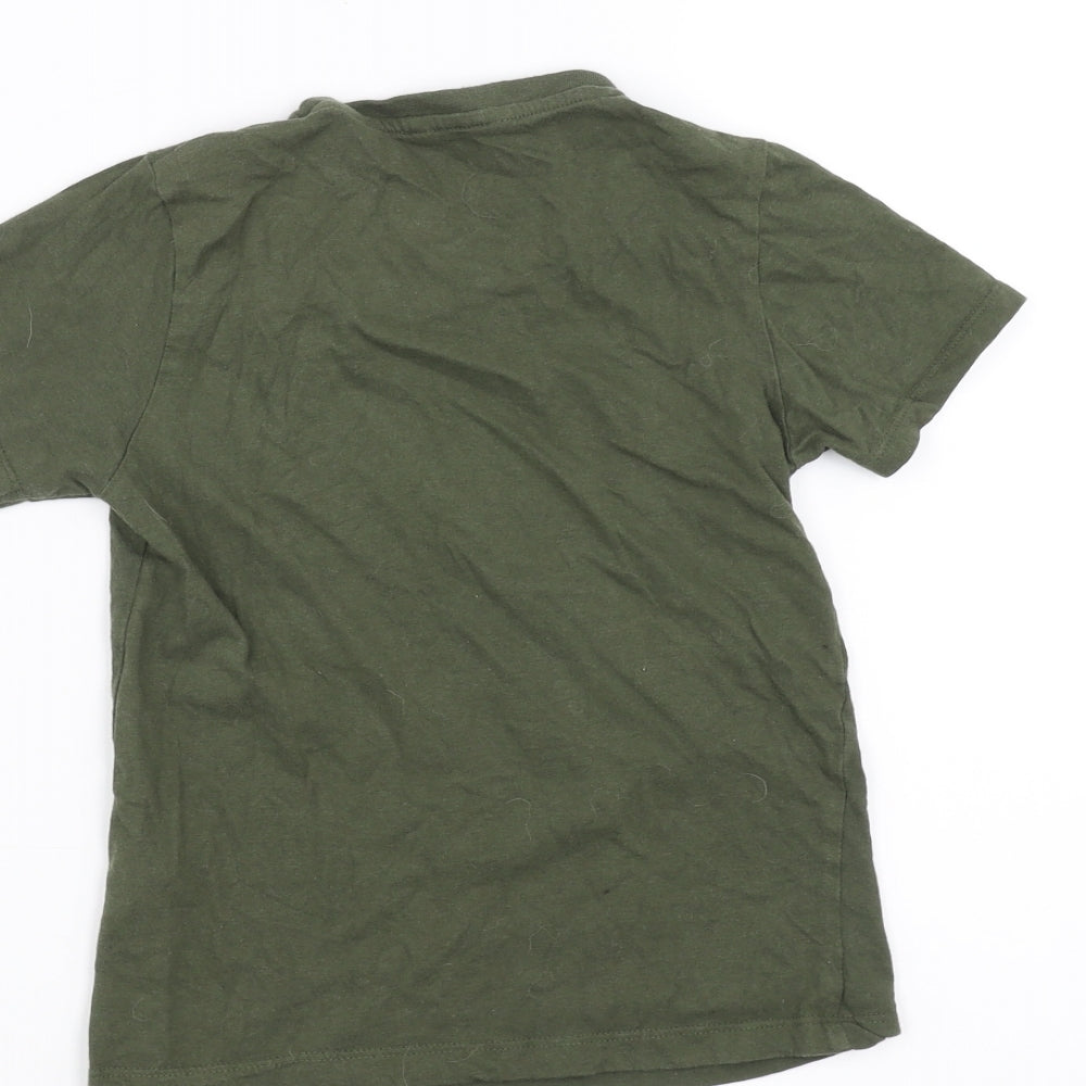 Pep & Co Boys Green   Basic T-Shirt Size 7-8 Years  - fearless legend
