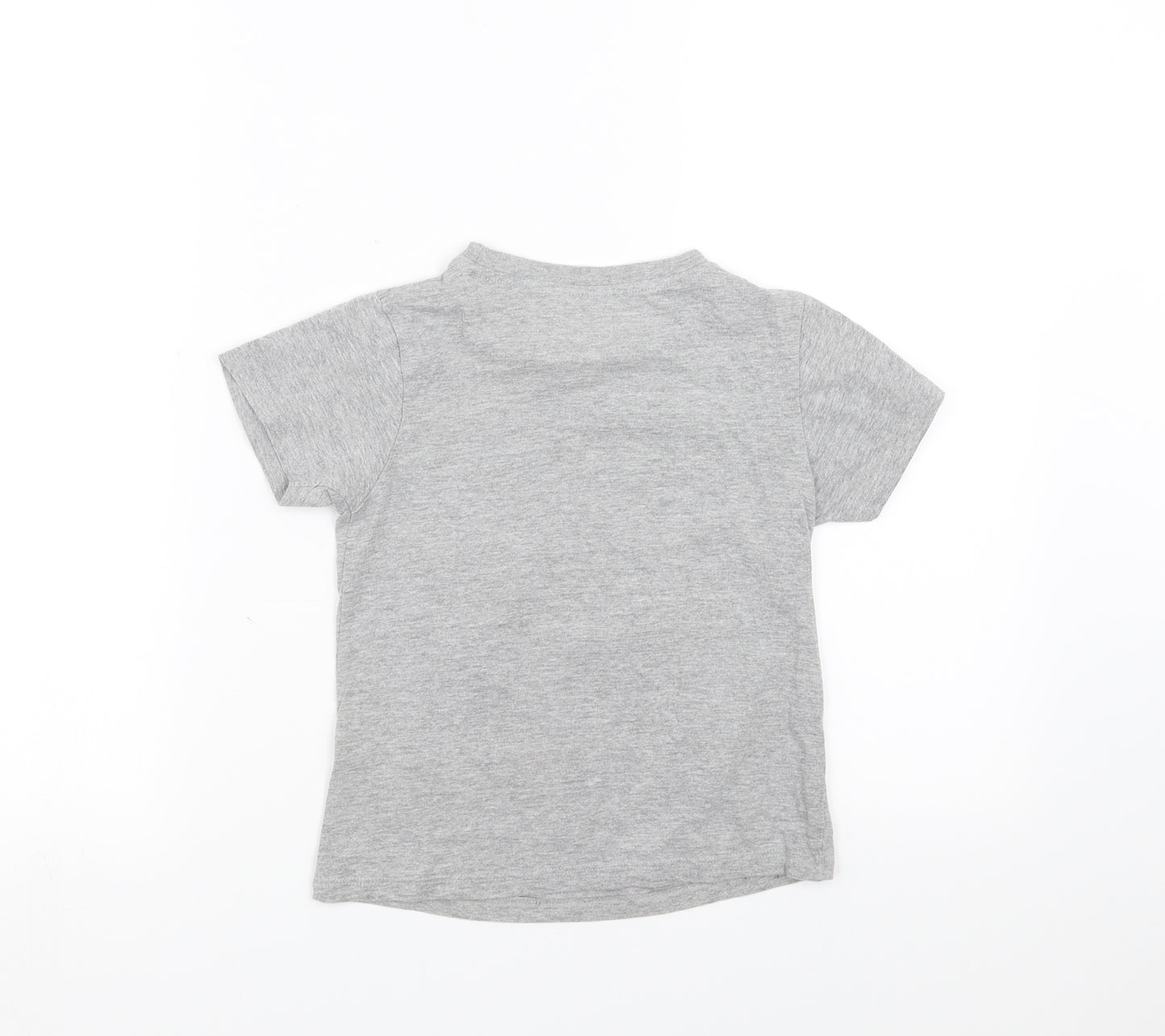 Pep&Co Boys Grey   Basic T-Shirt Size 6-7 Years