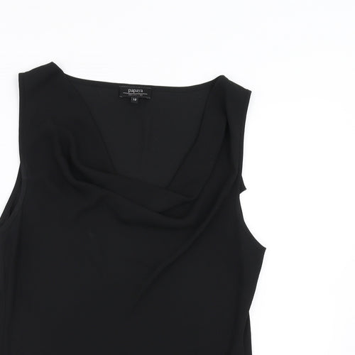 Papaya Womens Black   Basic Blouse Size 12