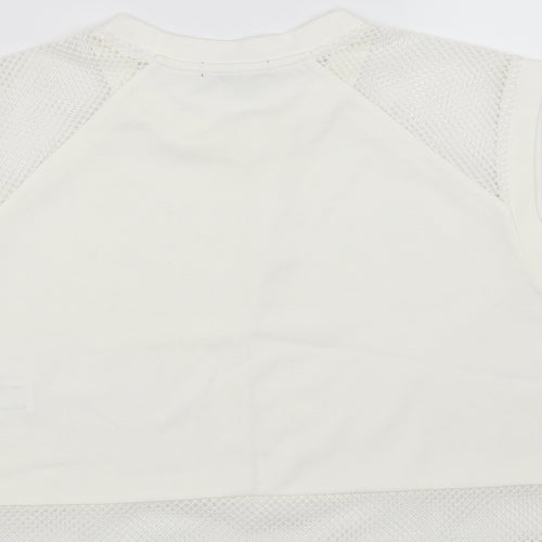 FOREVER 21 Womens White   Cropped T-Shirt Size M