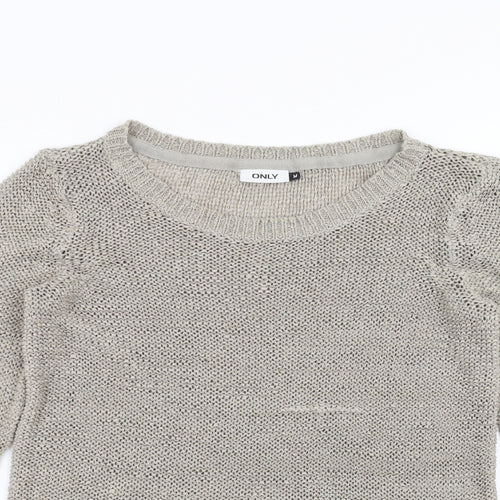 Only Womens Grey   Pullover Jumper Size M
