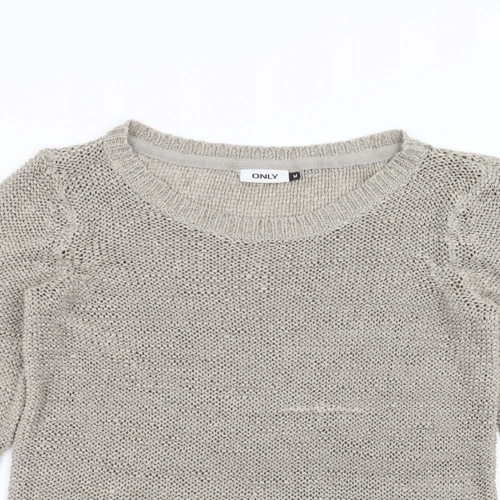 Only Womens Grey   Pullover Jumper Size M
