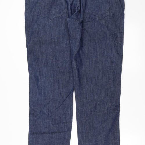 Crane Womens Blue  Denim Straight Jeans Size L L32 in