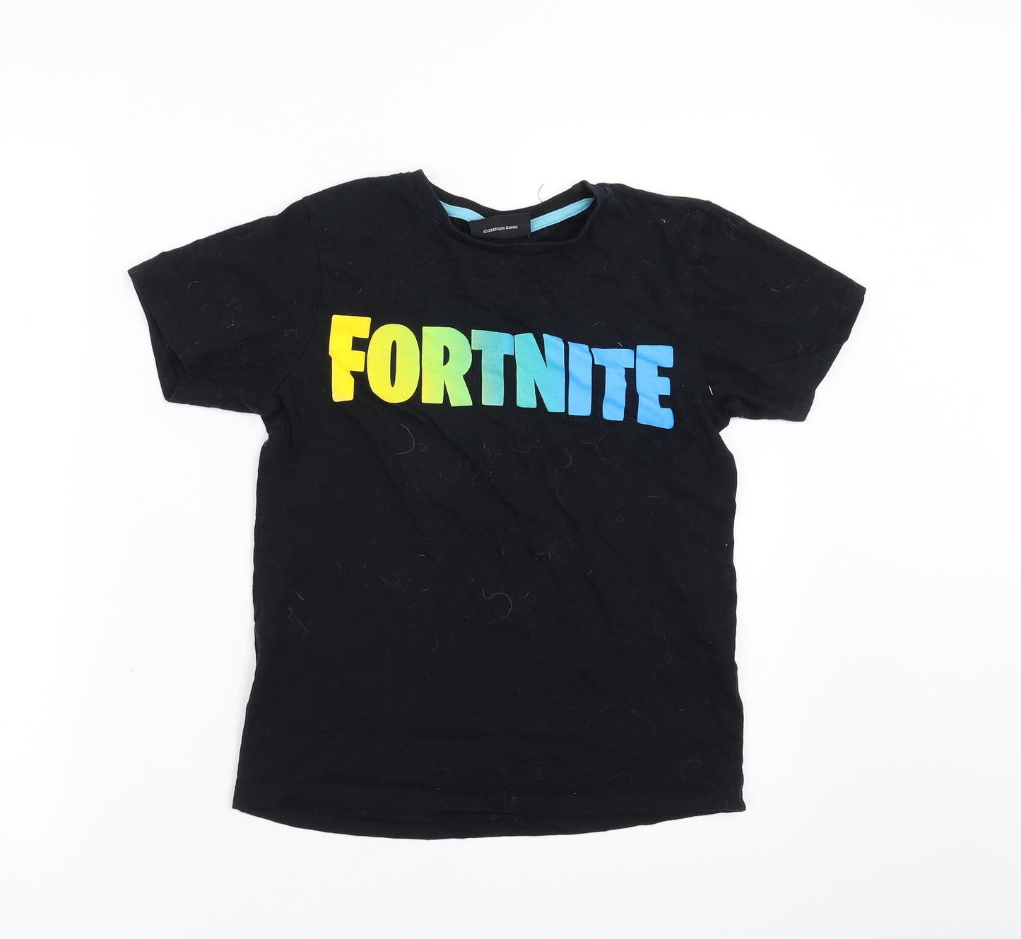 Pep&Co Boys Black   Basic T-Shirt Size 10-11 Years  - fortnite