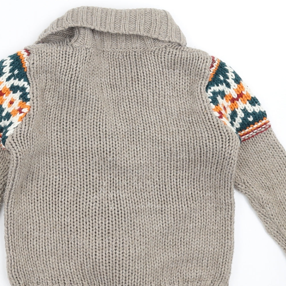 George Boys Grey   Cardigan Jumper Size 2-3 Years