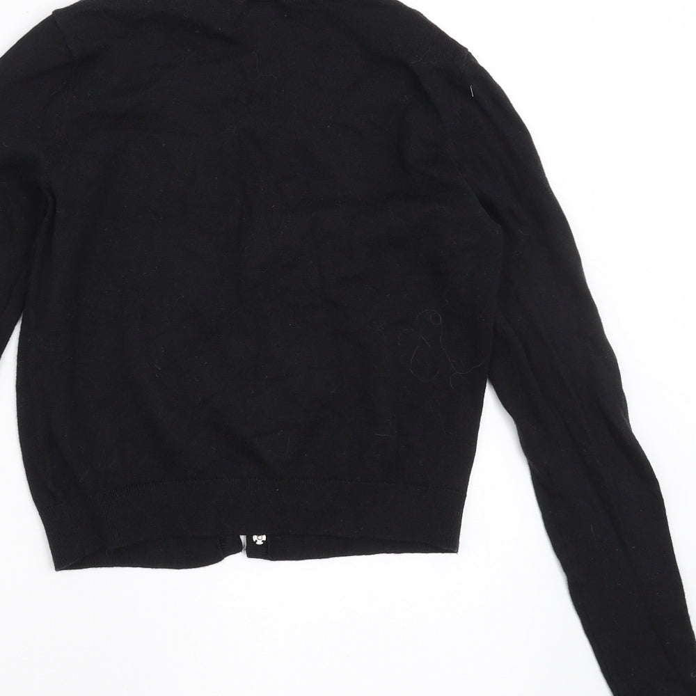 NEXT Girls Black   Cardigan Jumper Size 11 Years  - beaded