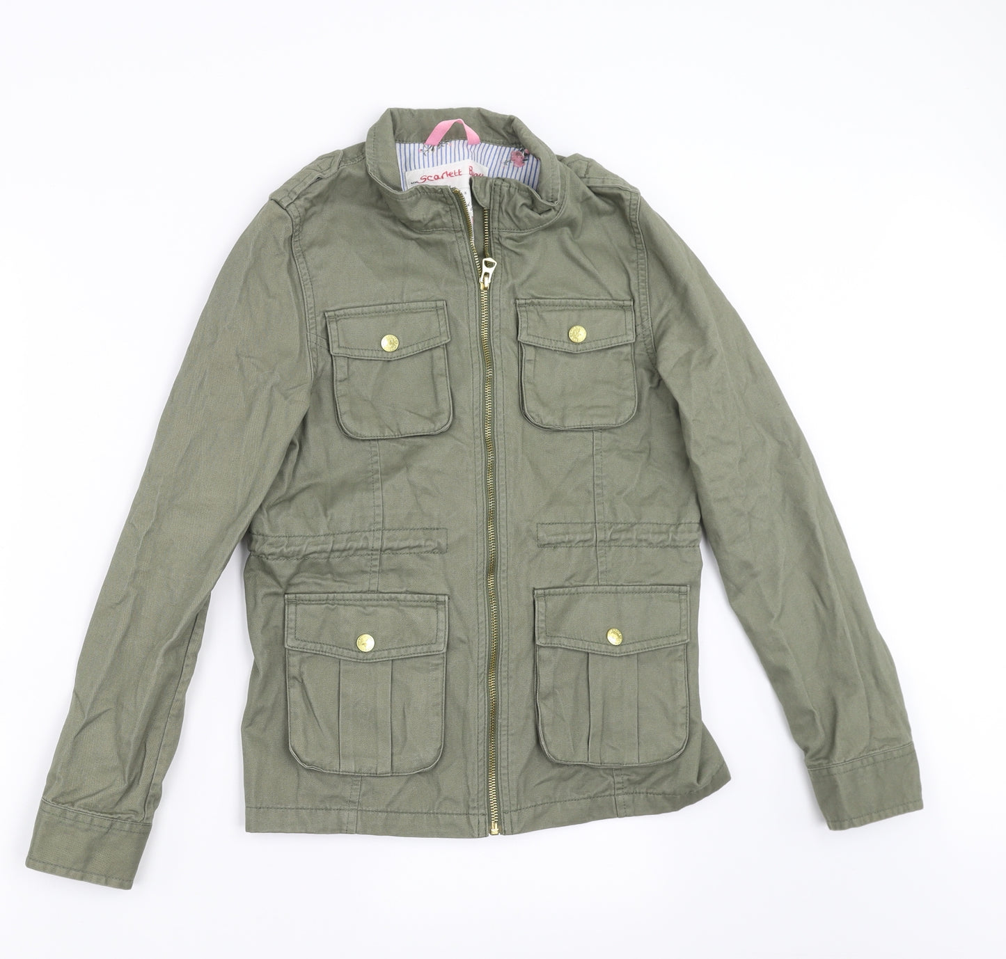 H&M Girls Green  Denim Jacket  Size 11-12 Years