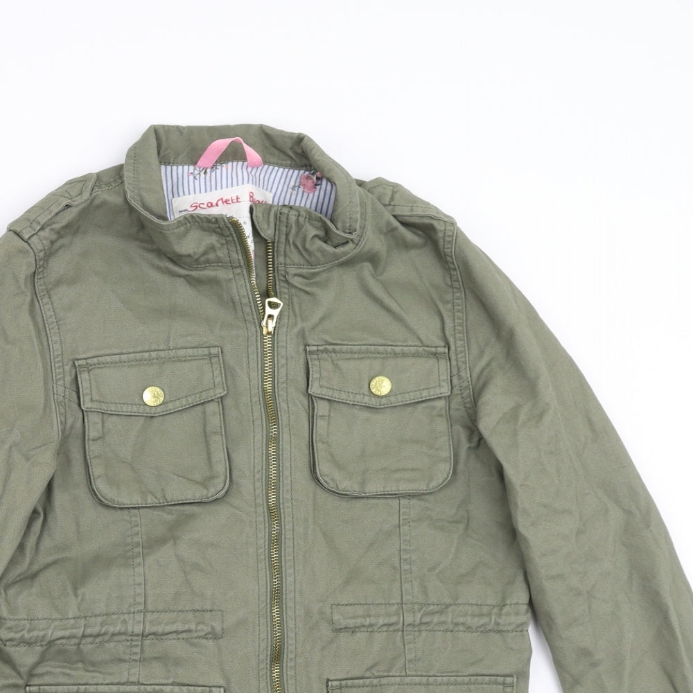 H&M Girls Green  Denim Jacket  Size 11-12 Years