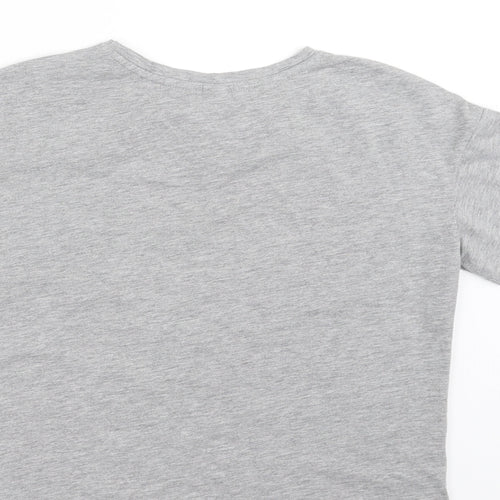 Sainsburys Girls Grey   Basic T-Shirt Size 10 Years  - avocado