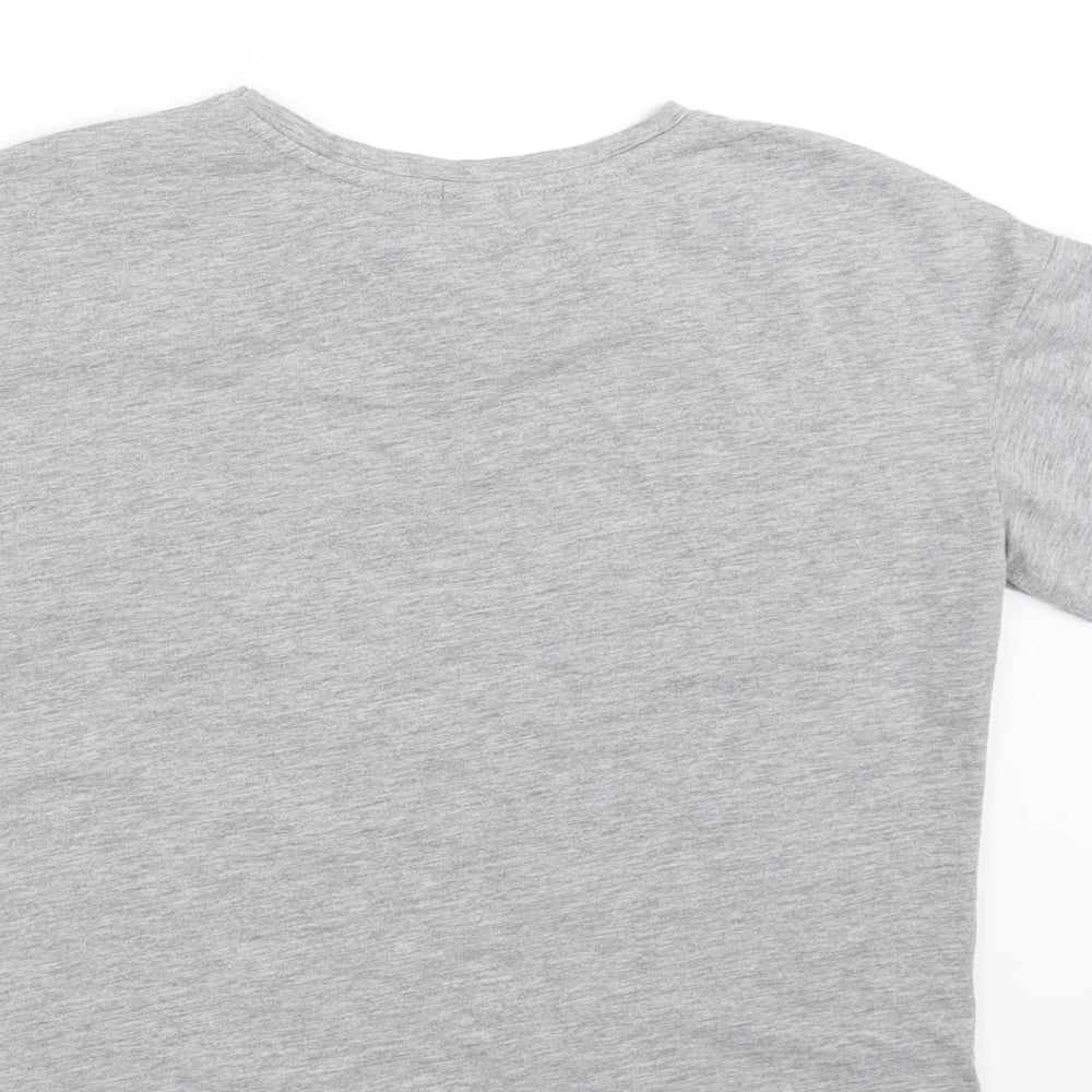 Sainsburys Girls Grey   Basic T-Shirt Size 10 Years  - avocado