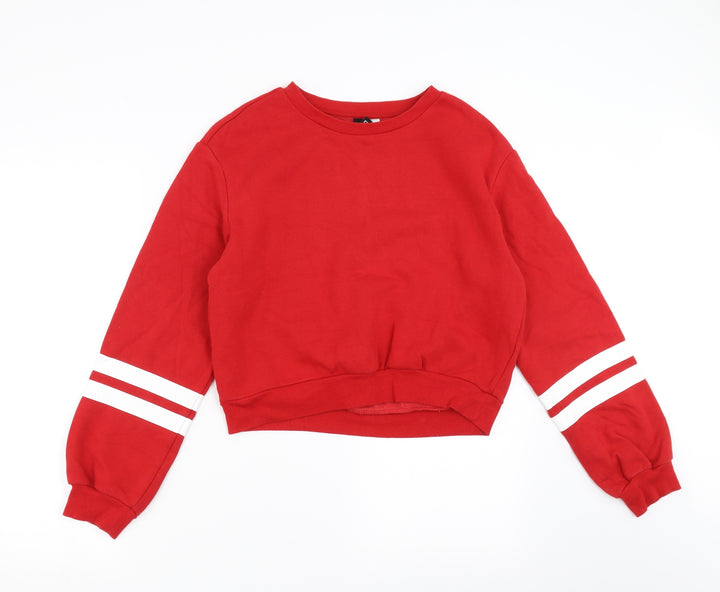 Divided by H&M Womens Red   Pullover Sweatshirt Size S