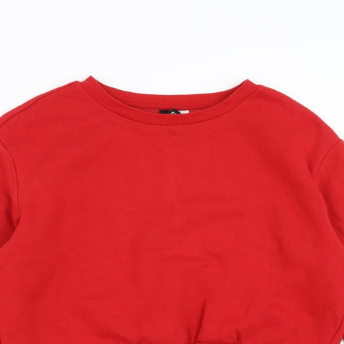 Divided by H&M Womens Red   Pullover Sweatshirt Size S