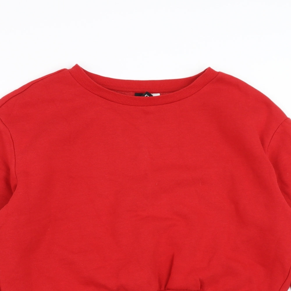 Divided by H&M Womens Red   Pullover Sweatshirt Size S
