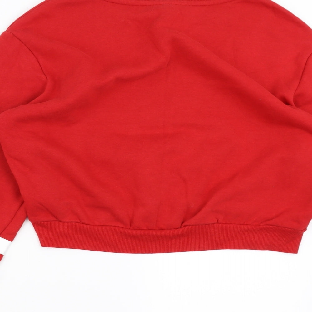 Divided by H&M Womens Red   Pullover Sweatshirt Size S