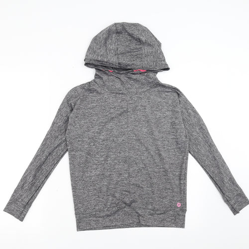 Matalan Girls Grey   Pullover Hoodie Size 10-11 Years
