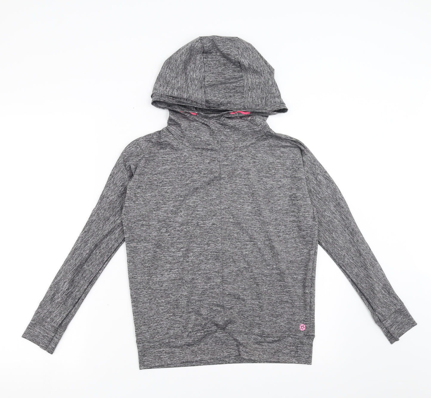 Matalan Girls Grey   Pullover Hoodie Size 10-11 Years