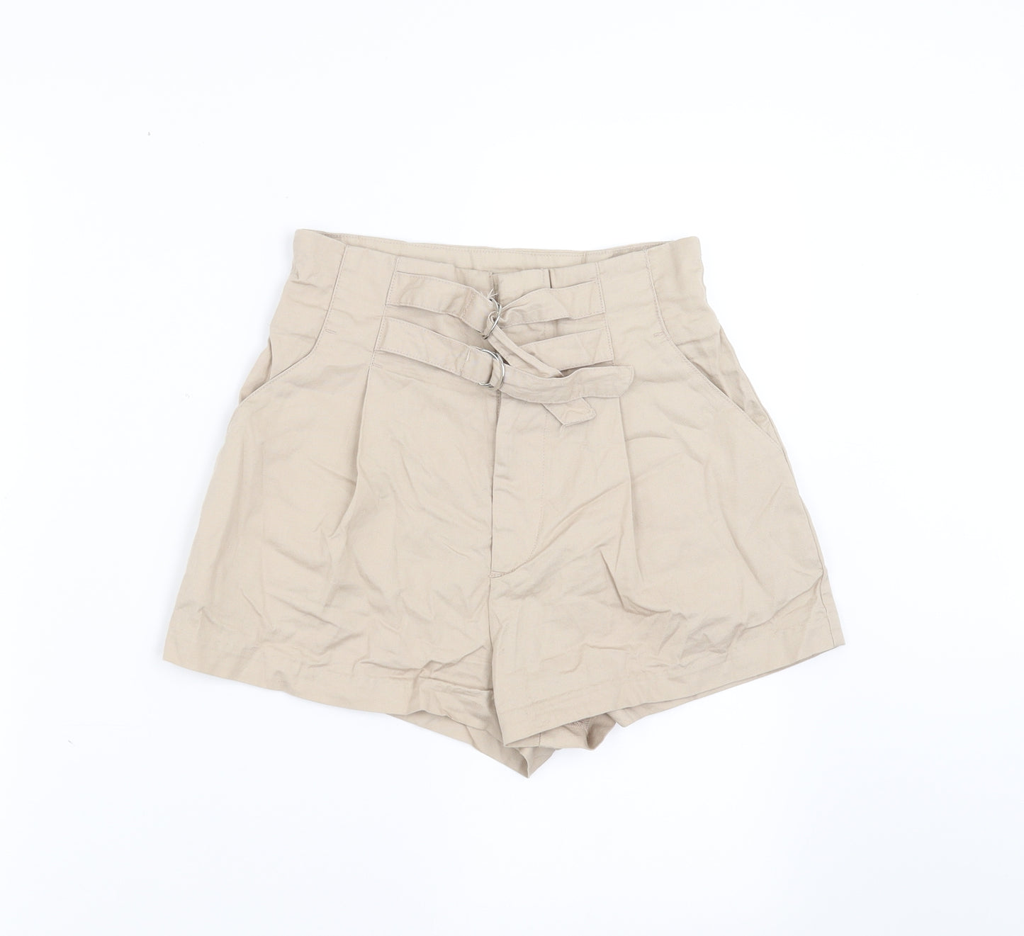 Divided by H&M Womens Beige   Hot Pants Shorts Size 6