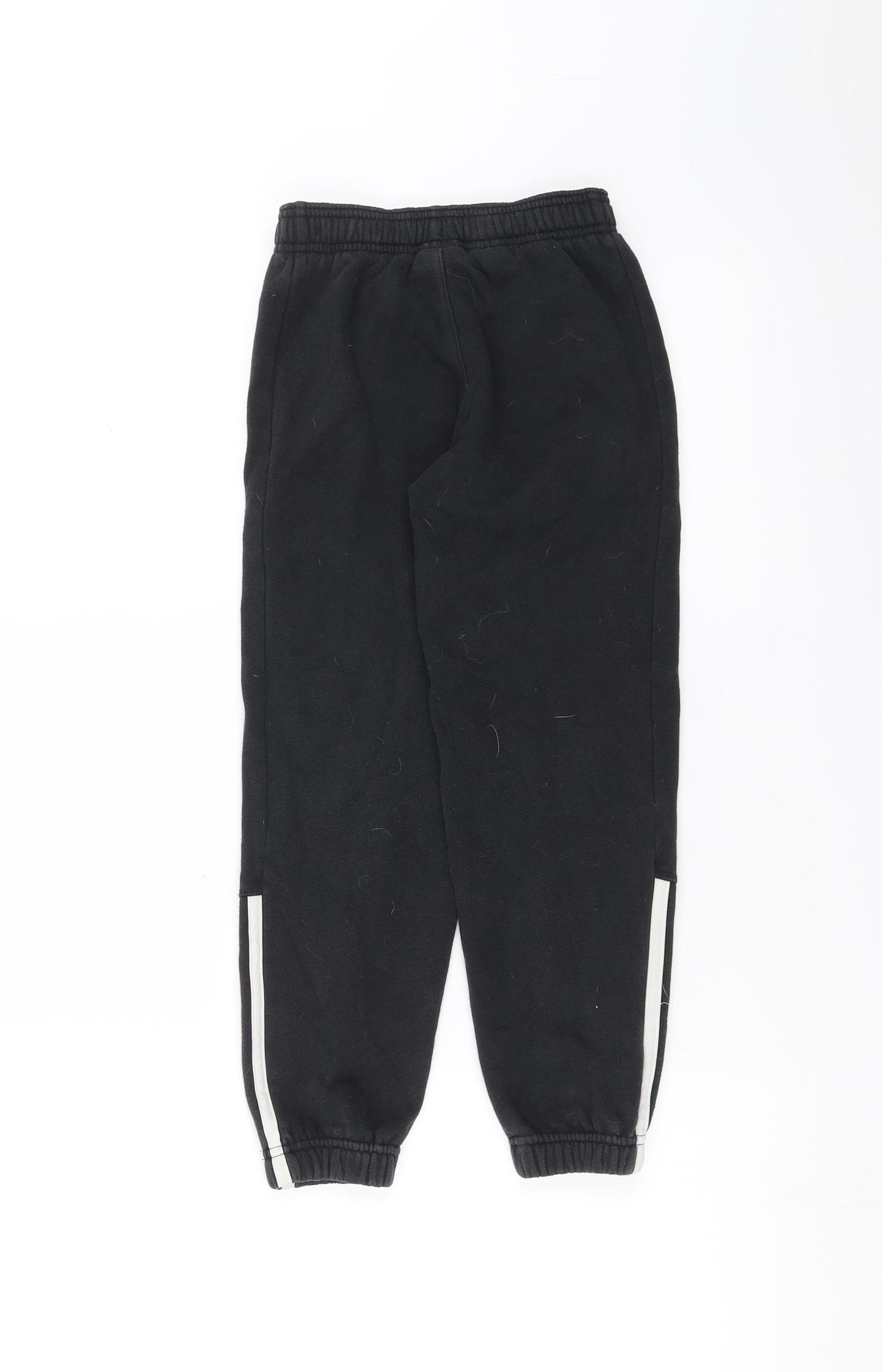 adidas Boys Black   Jogger Trousers Size 6-7 Years