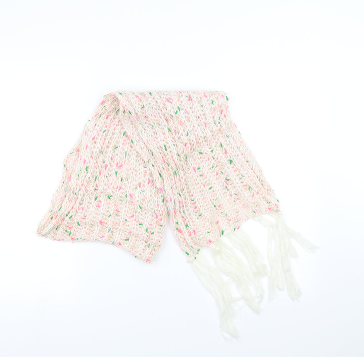 Preworn Womens Pink Scarf - Tassles
