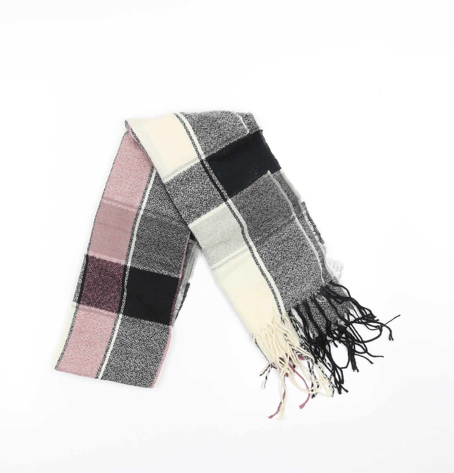 Preworn Womens Pink Check   Scarf