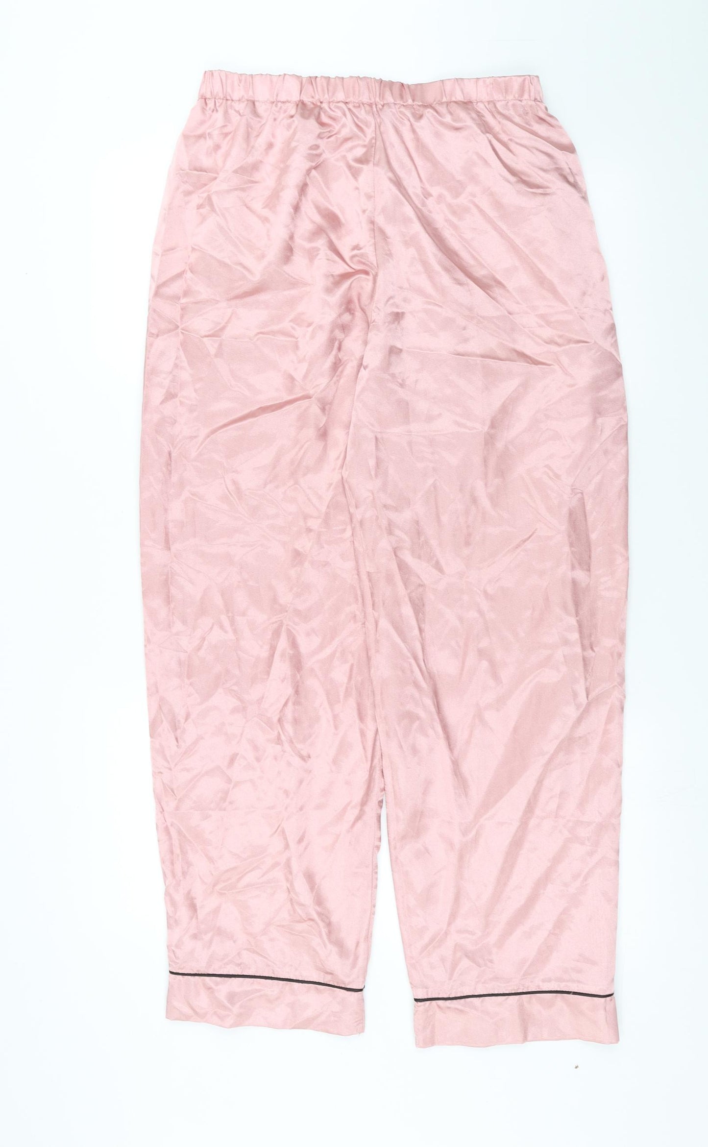 Boohoo Womens Pink Solid   Pyjama Pants Size 12
