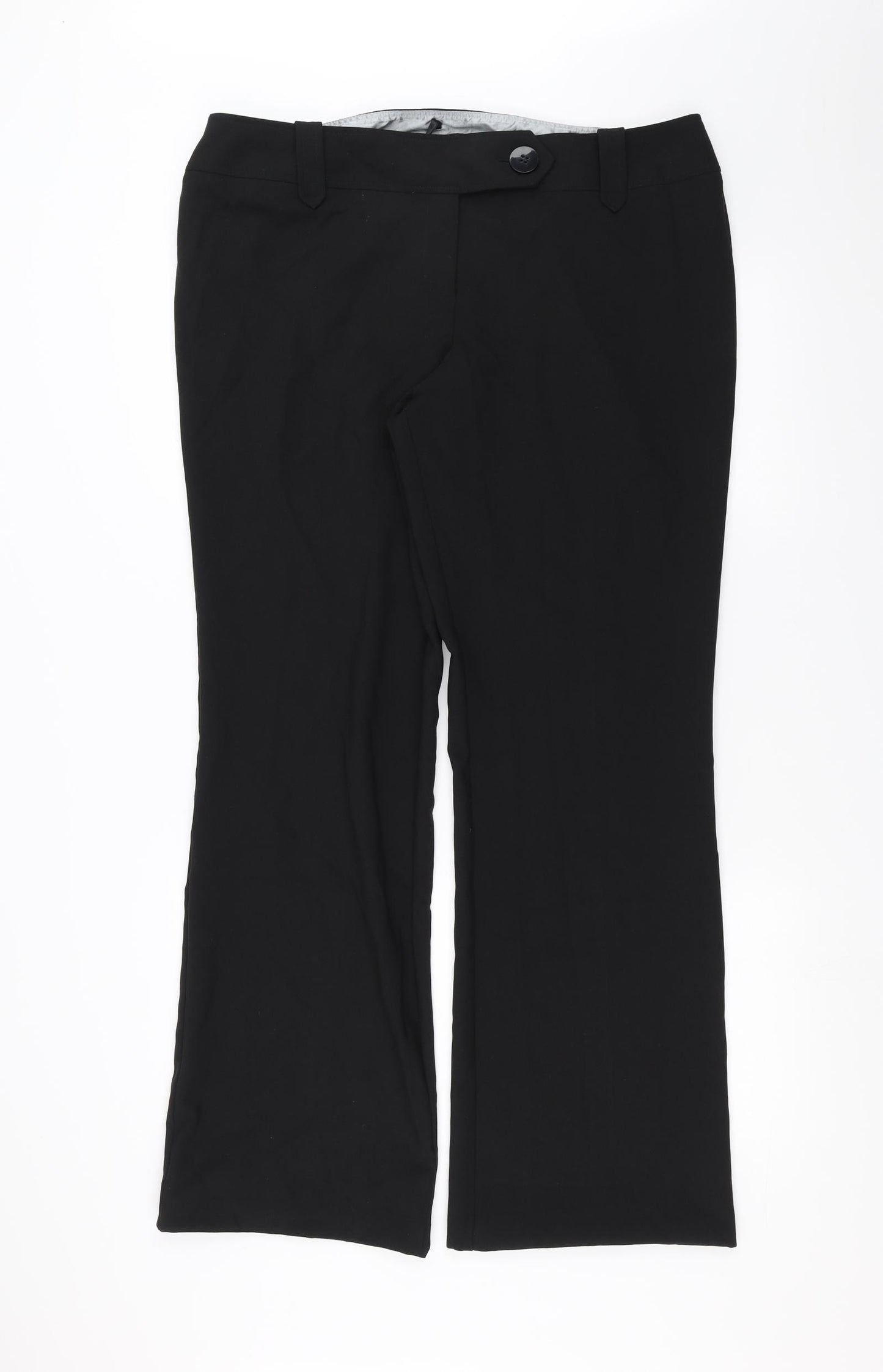 Evans Womens Black   Trousers  Size 18 L32 in