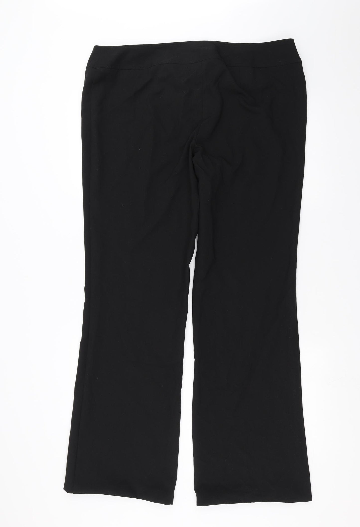 Evans Womens Black   Trousers  Size 18 L32 in