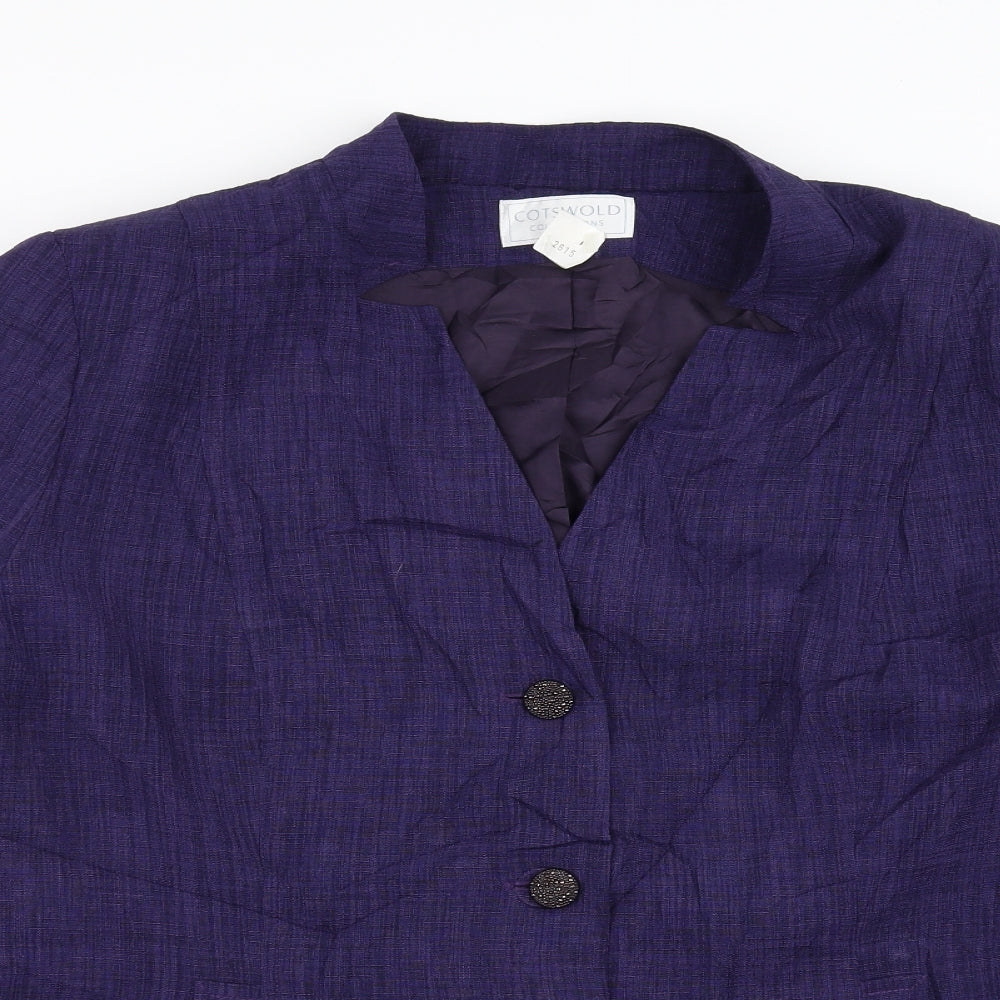 Cotswold Collections Womens Purple   Jacket  Size 20