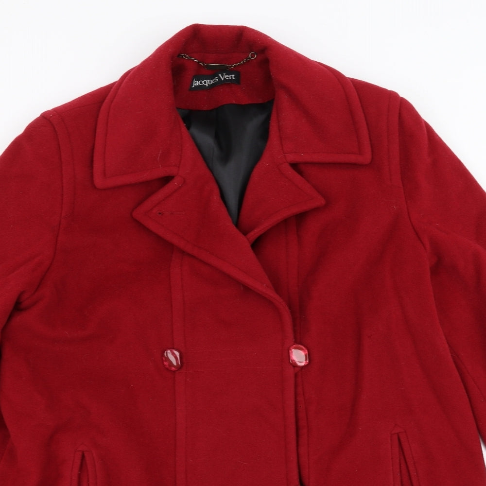 Jaques Vert Womens Red   Pea Coat Coat Size 12