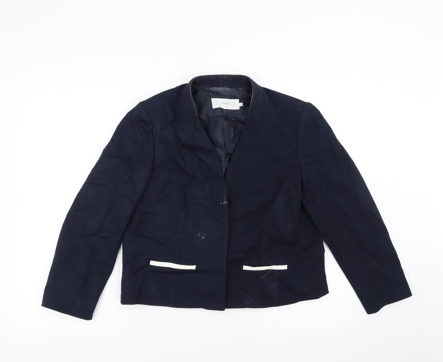 John Lewis Womens Blue   Jacket Suit Jacket Size 14