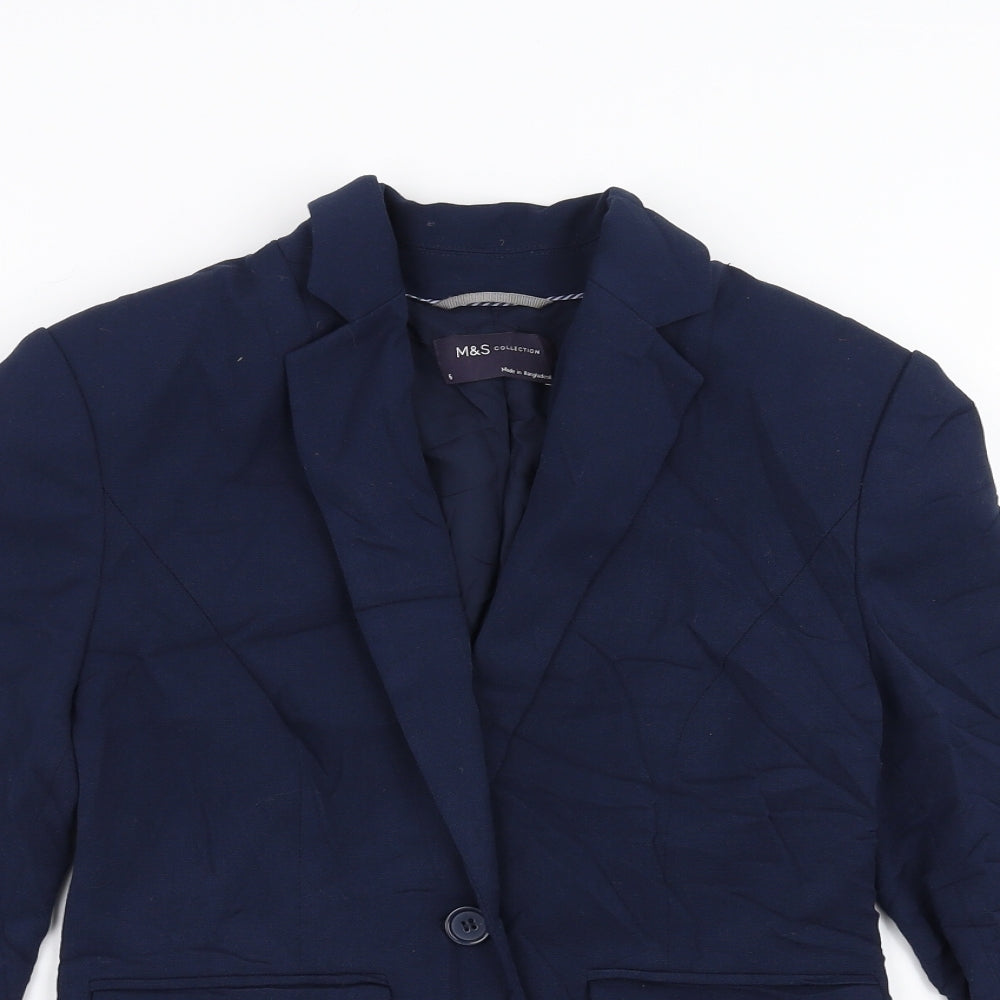 Marks and Spencer Womens Blue   Jacket Blazer Size 6