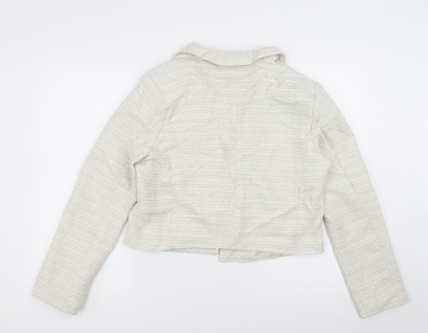 Primark Womens Ivory   Jacket  Size 16  - cropped