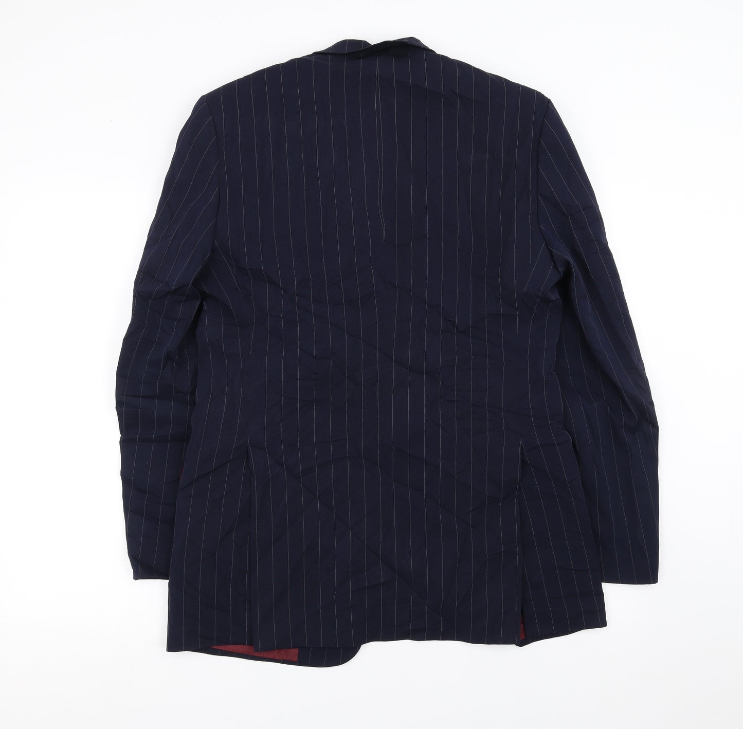 Simon Clarke Mens Blue Striped  Jacket Suit Jacket Size S