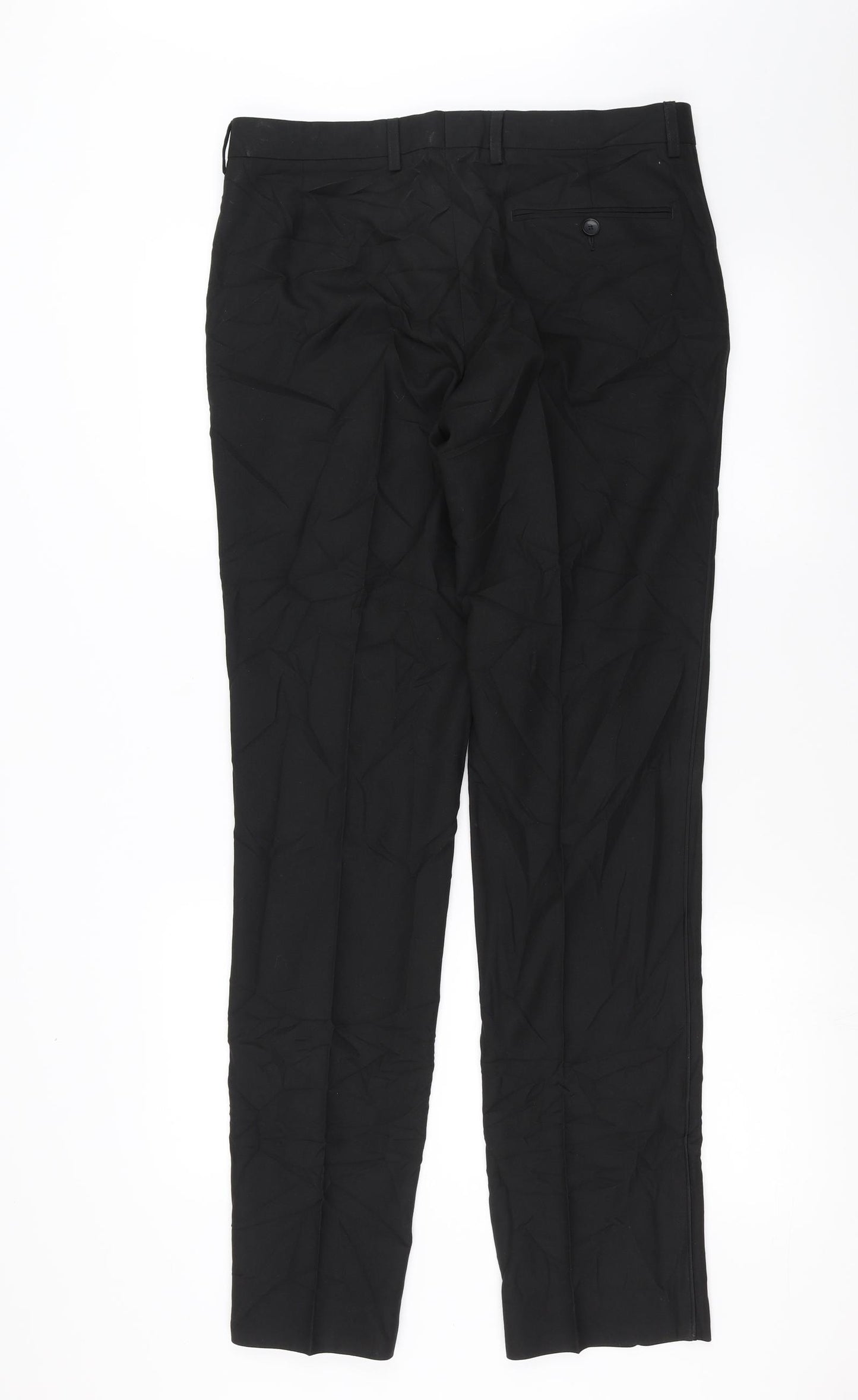 Marks and Spencer Mens Black   Trousers  Size 32 in L33 in