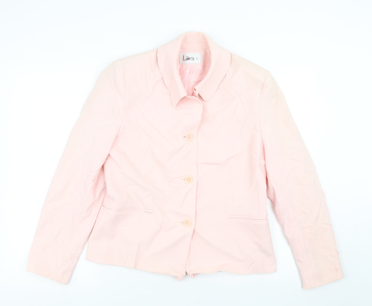 Libra Womens Pink Batik  Jacket Suit Jacket Size 10