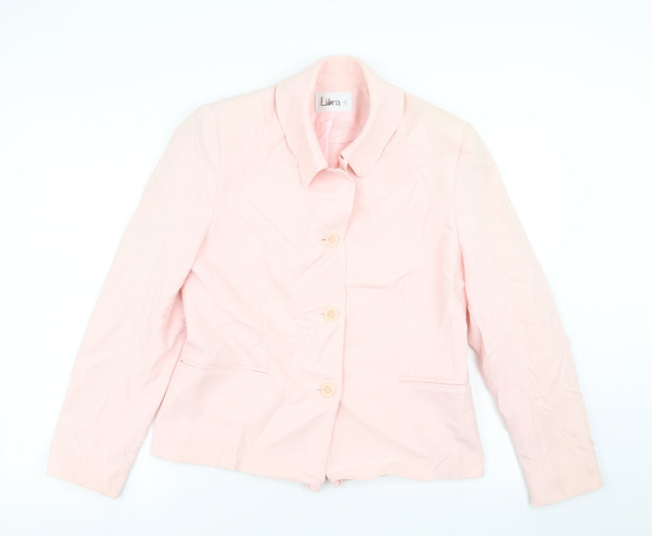 Libra Womens Pink Batik  Jacket Suit Jacket Size 10