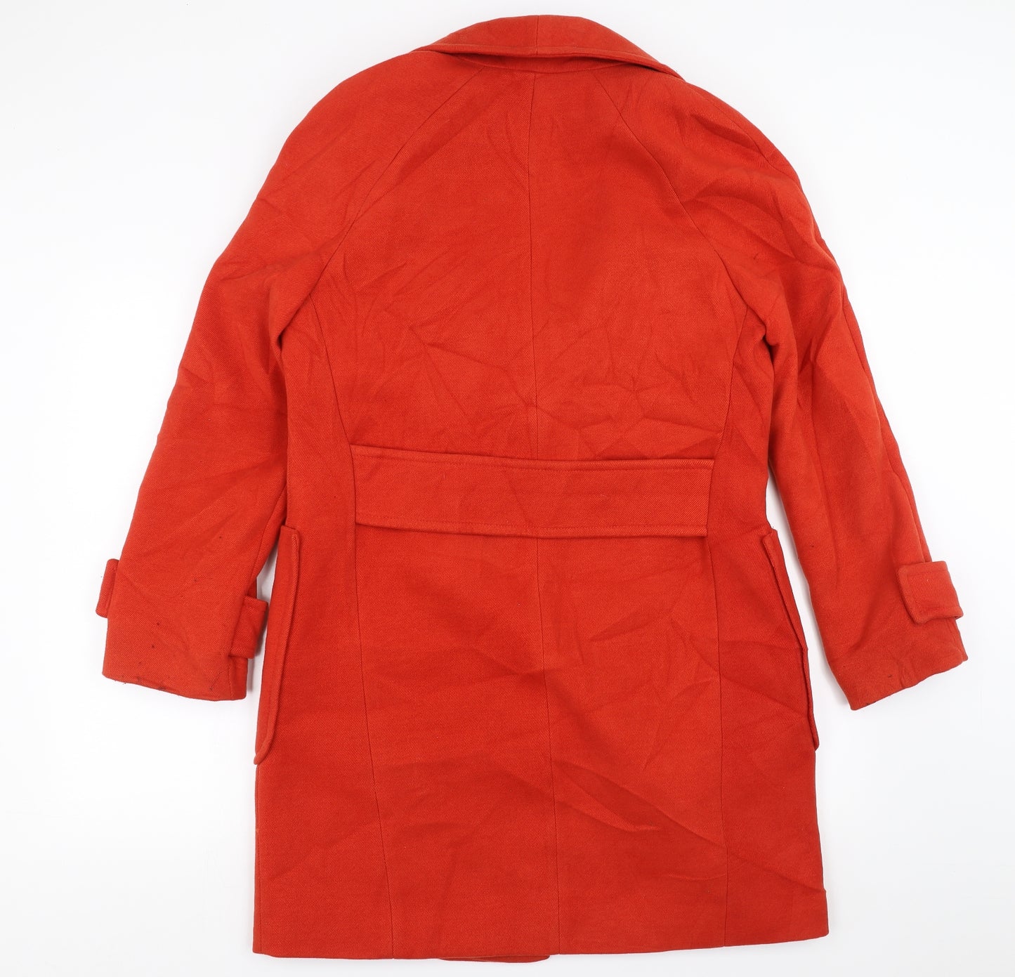 Sainsburys Womens Orange   Pea Coat Coat Size 12