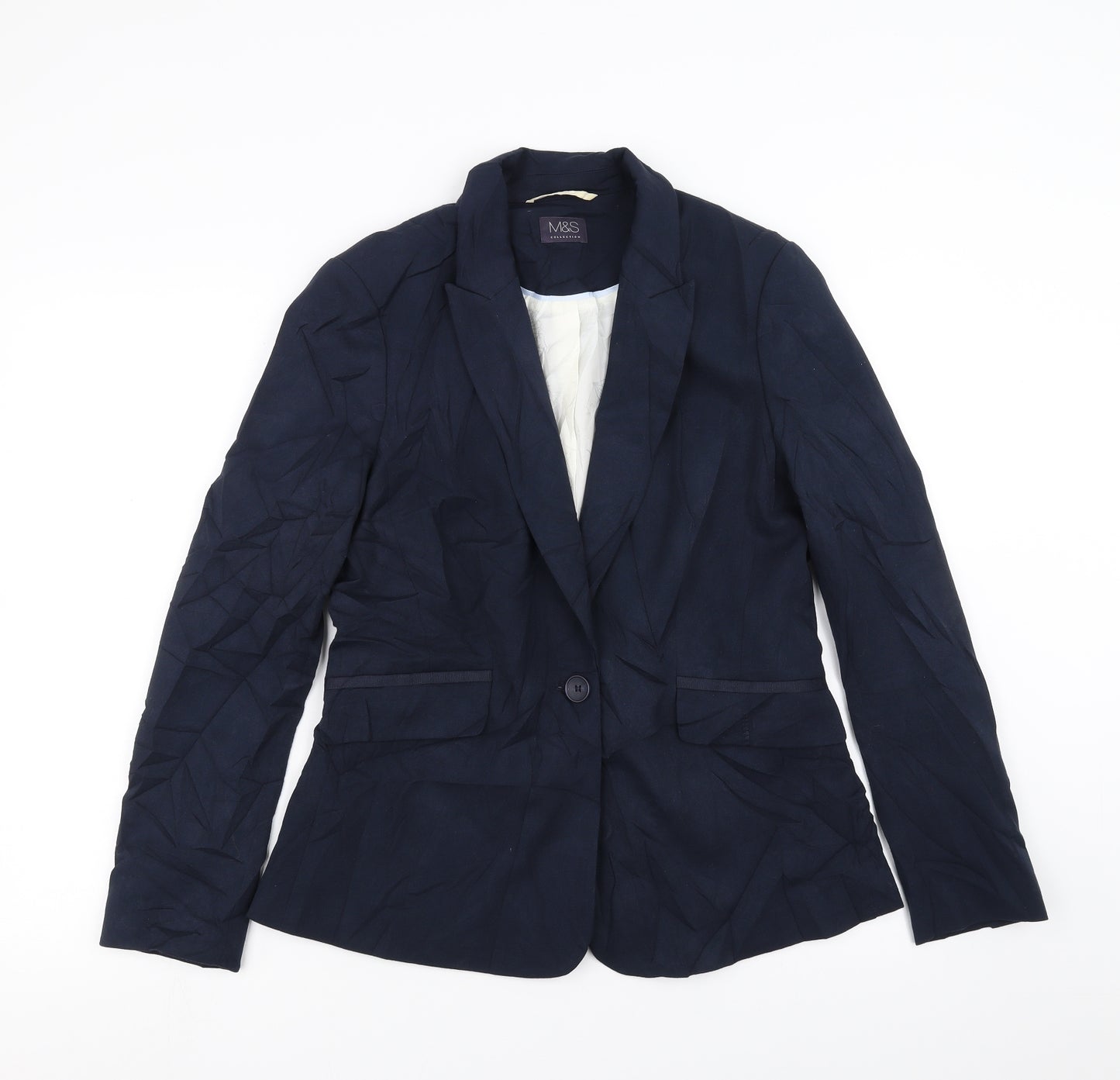 Marks and Spencer Womens Blue   Jacket Blazer Size 12